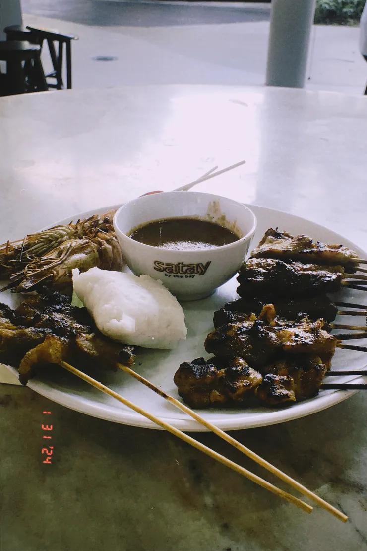 可以單點或直接選擇沙爹套餐(圖片來源:本文作者)