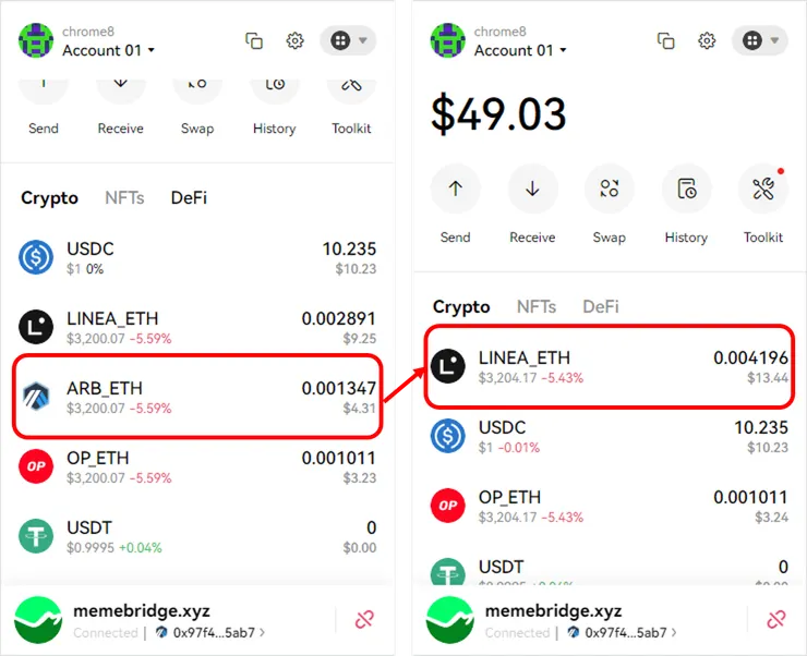 MeMe bridge|最便宜的Layer2跨鏈橋,使用教學