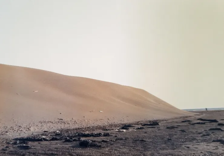四十年前的海口金色沙丘。已經消失了。 剩下的是年輕人的瘋狂春吶，還有我淡去的回憶。