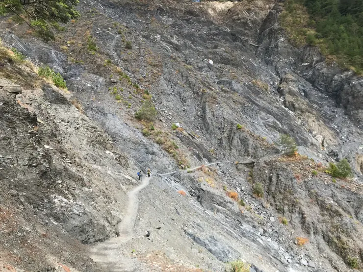 奇萊南華的大崩壁