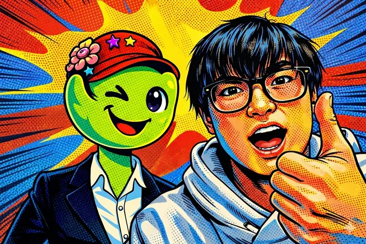 我和小苳的合照 (Gemini協作生成)