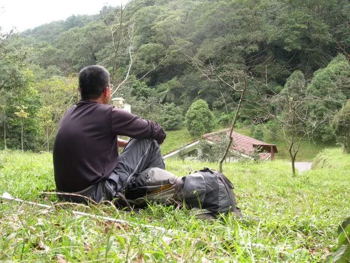 福山植物園實習,老師的背影