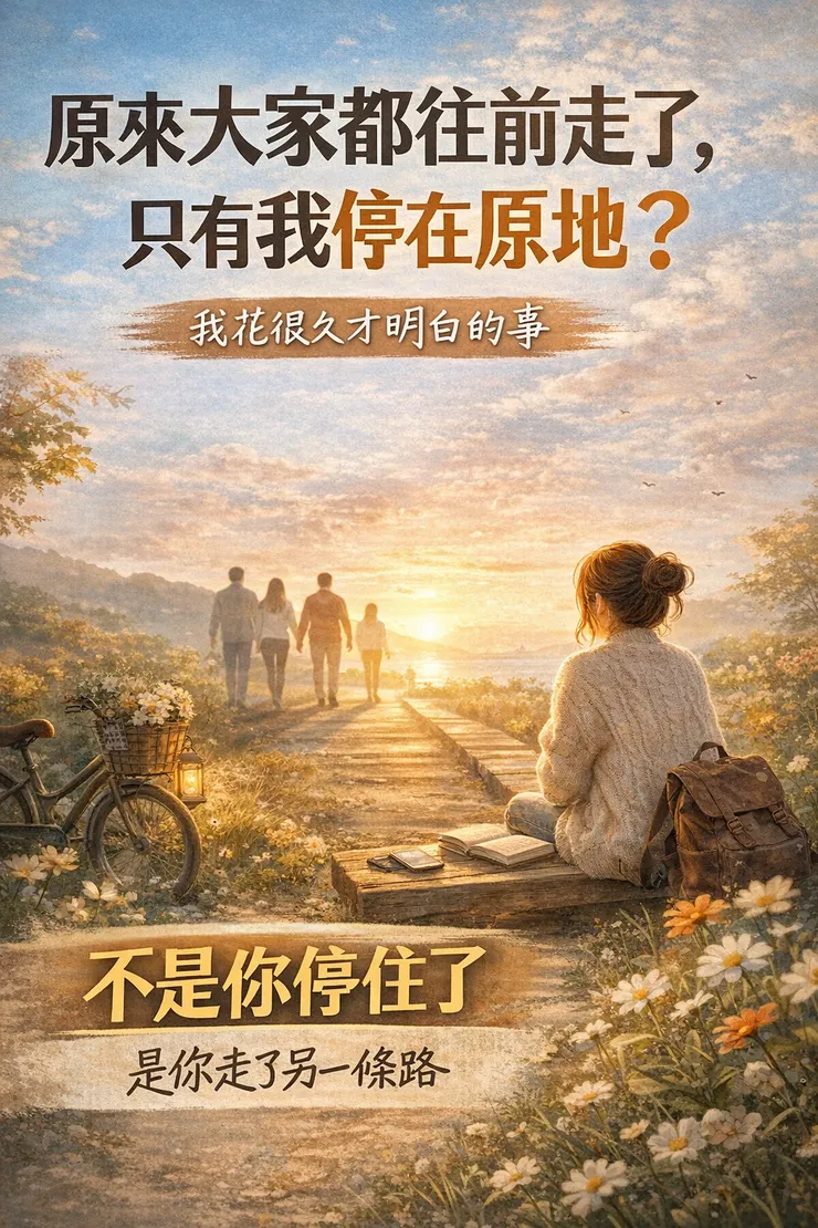 不是你停住了，是你走了另一條路