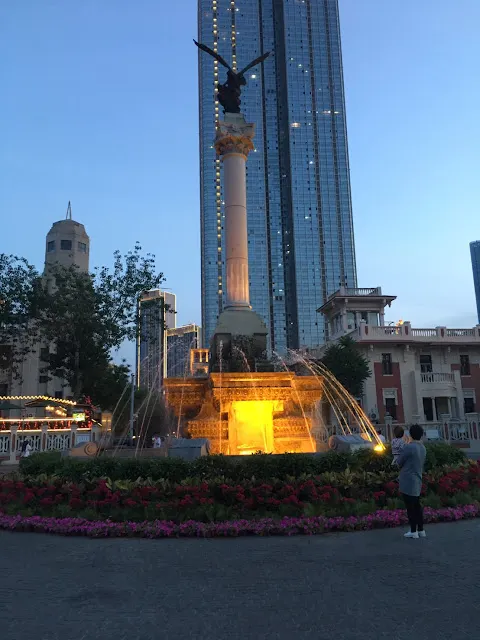 天津義大利風情區歐式建築夜景