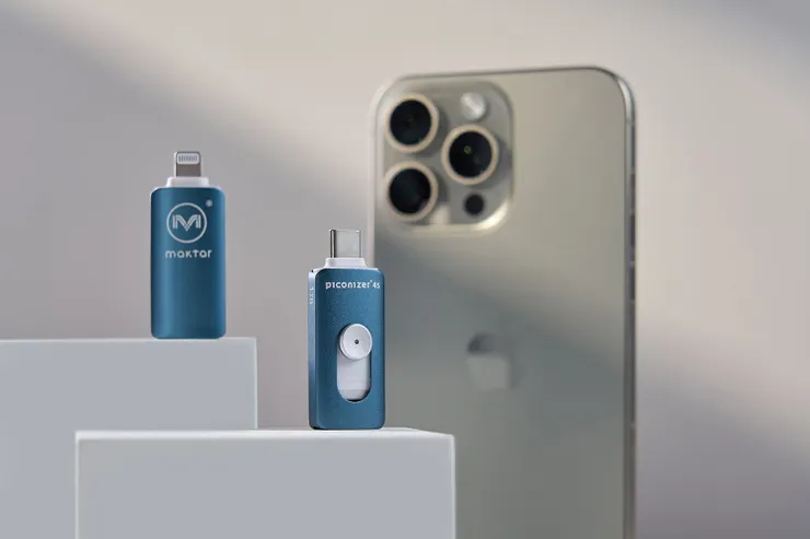 圖說：用USB 3的MFi蘋果認證儲存裝置「口袋相簿Piconizer 4s」，傳輸速度比業界的iOS專用隨身碟快６倍之多。（資料來源：Maktar）