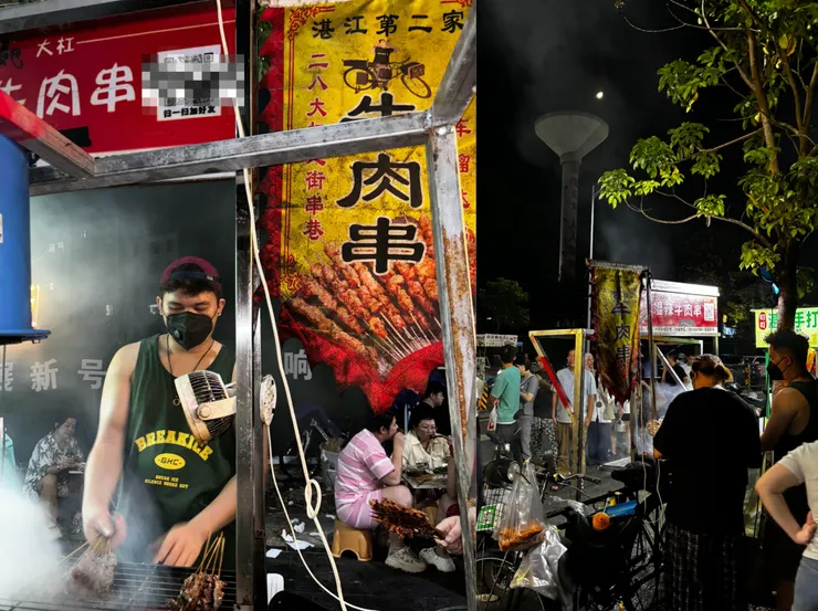 金剛工作時專注認真，還不忘跟客人互動