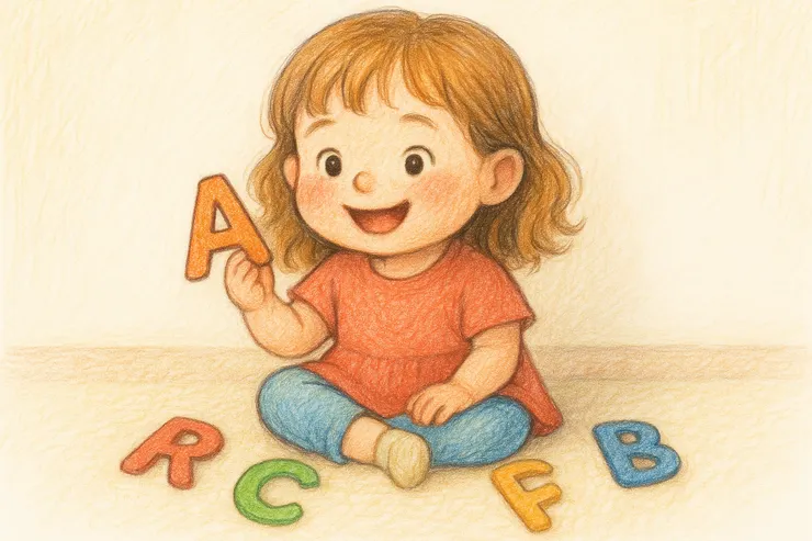 小孩對英文字母的興趣，真的可以超乎成人的想像。