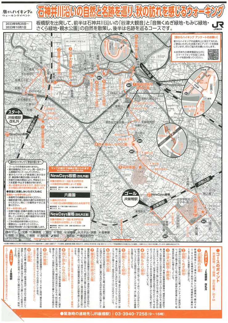 JR板橋駅ハイキングマップ / JR板橋車站健行地圖 / Hiking Map of JR Itabashi Station