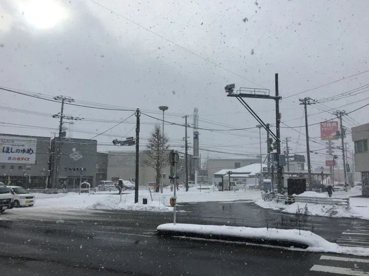 十二月的北海道，偶而便會有這樣的大雪