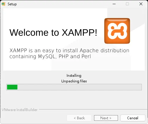 7.開始安裝，就等待吧。