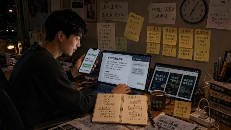 你該問的是：「我今天能不能賣一個最小的服務？」能，就去賣。不能，就把它縮小，縮到能賣為止。