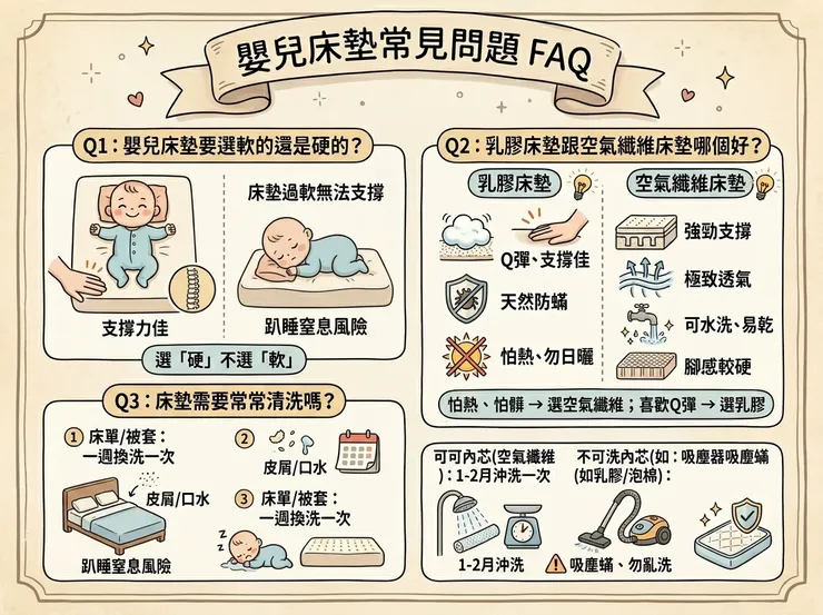 嬰兒床墊常見問題FAQ