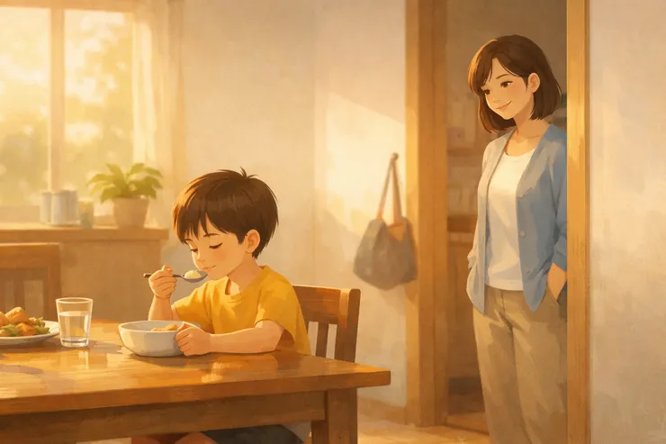 時間在流動，但沒有人被拉扯。