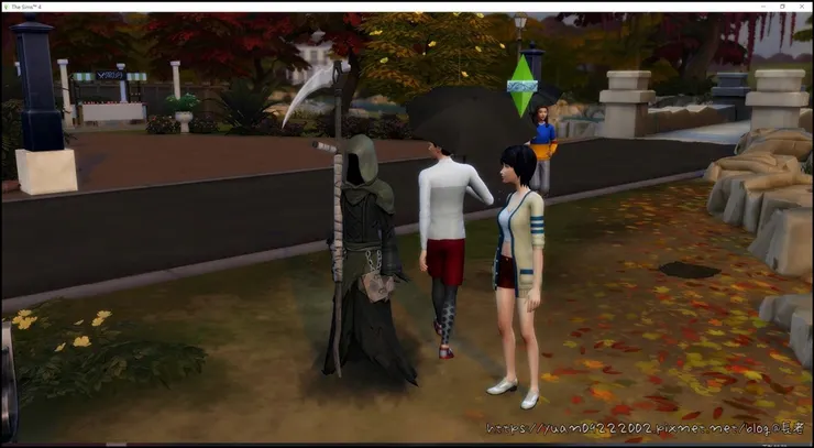 摩：嚇掉老子的毛了（走人）死神：親生爸爸？模２：只負責生不負責養那種。