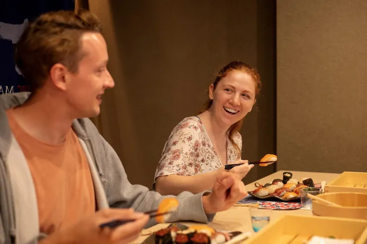 享受精緻的壽司