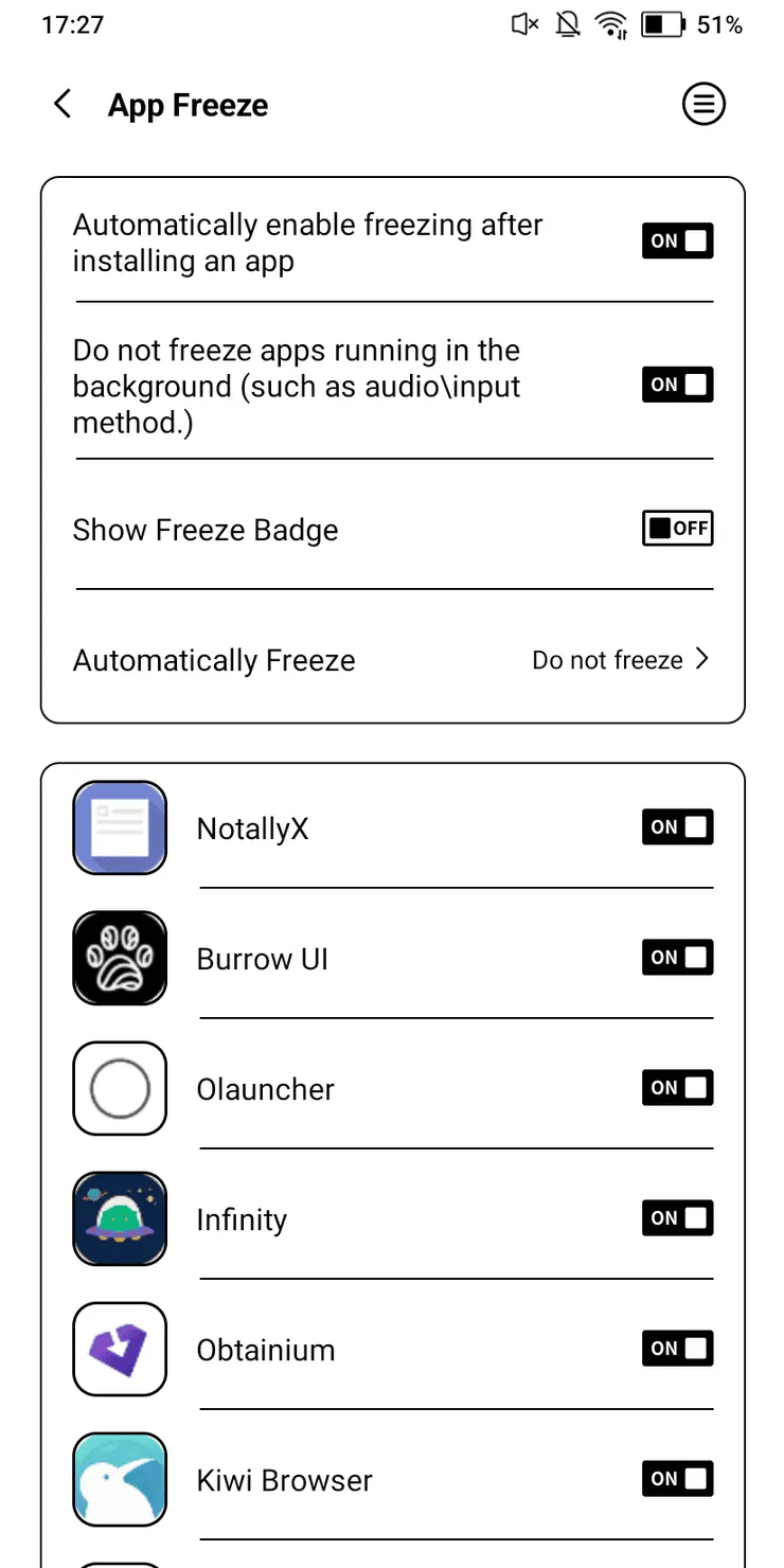 新版本的預設將所有安裝的程式凍結,對一般使用者來說可能沒感覺,對玩家來說不太方便