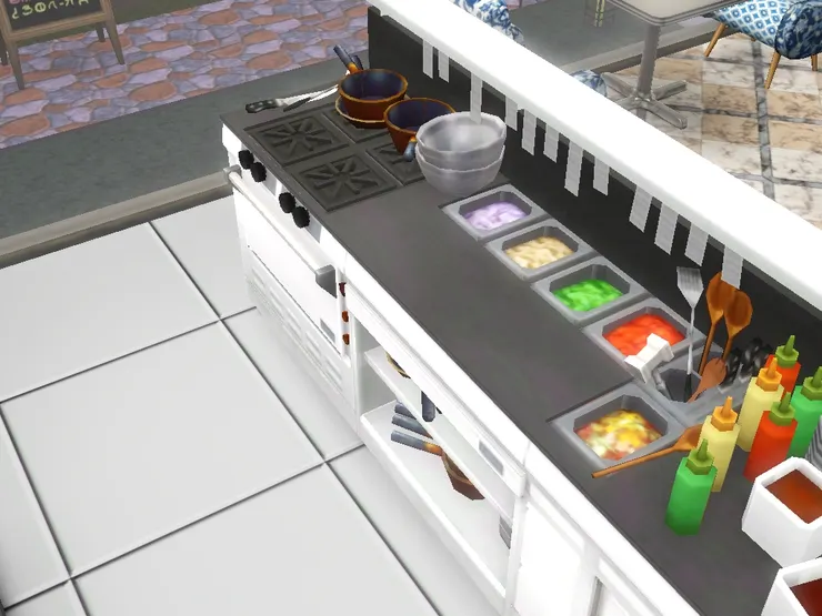 除了食材還有爐頭，及許多單子。