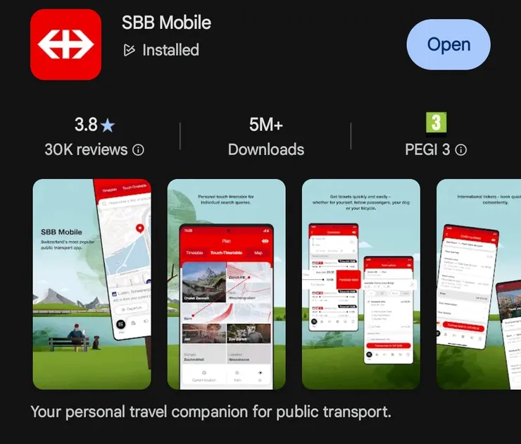 SBB app