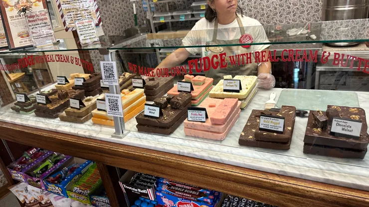 方方正正、一塊一塊，看起來好像蛋糕，但好像又硬硬的感覺？