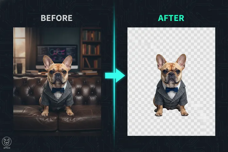 法鬥先生 Canva Pro 背景移除示意圖