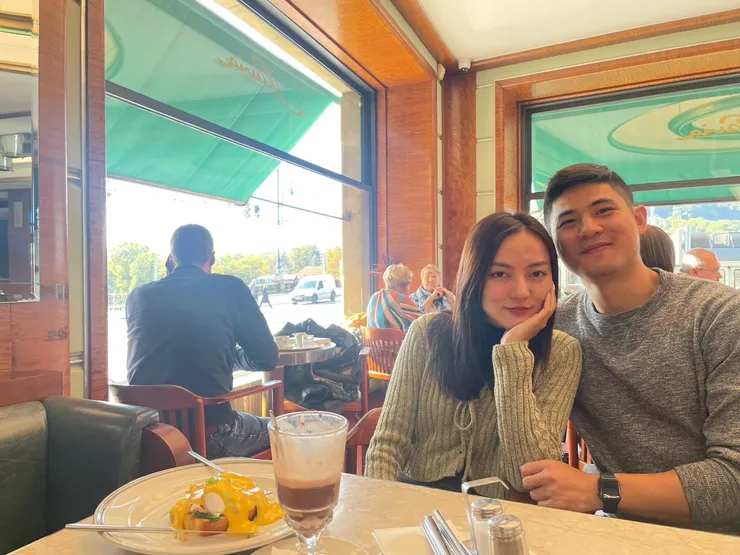 Cafe Slavia後面就是伏爾塔瓦河