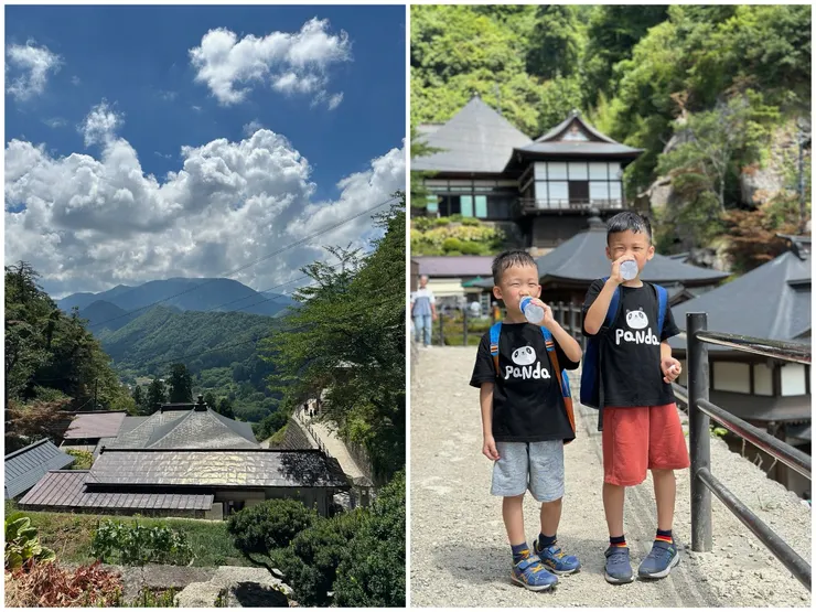 下山的路途上,看到層層疊疊的屋頂,也是我覺得最美的景色之一