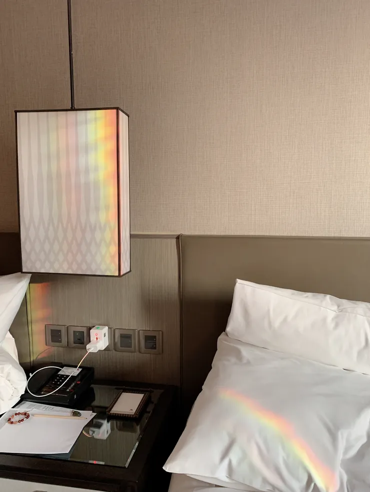 在房間看見彩虹🌈感謝我們的旅程很圓滿❤️🙏