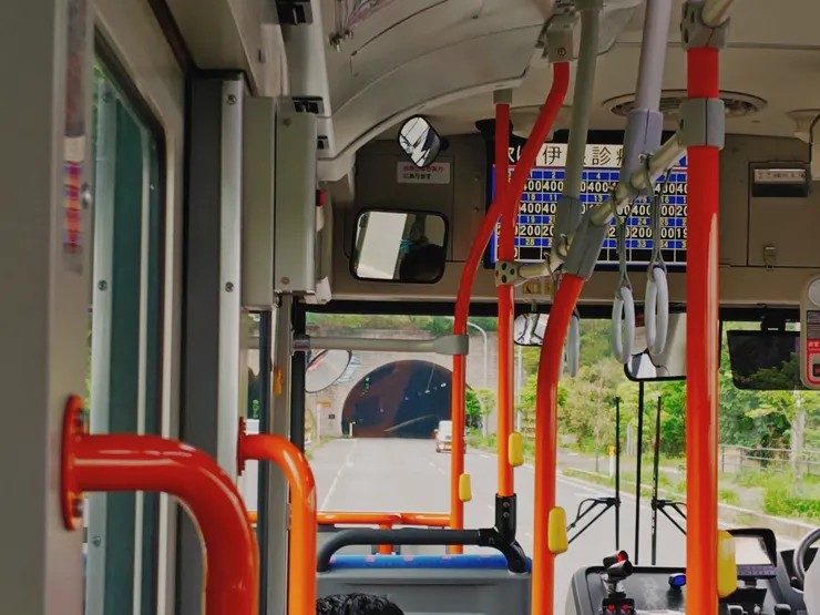 丹海バス搭乘中