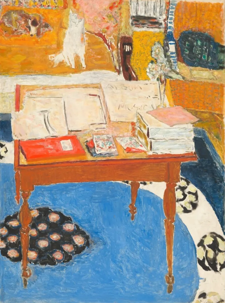Work Table by Pierre Bonnard
