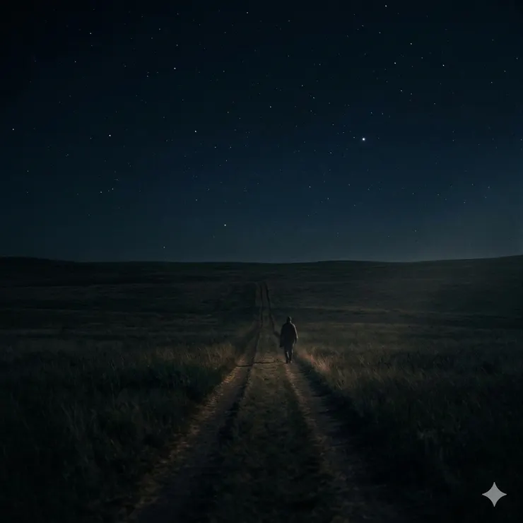 每個人都是獨自前行在自己的人生道路上，而我期許自己是星光。