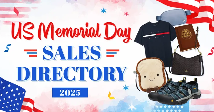 Memorial Day 特賣宣傳。