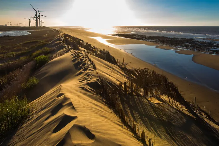 桃園『草漯沙丘地質公園』如撒哈拉沙漠，呈現千變萬化的荒漠美景。