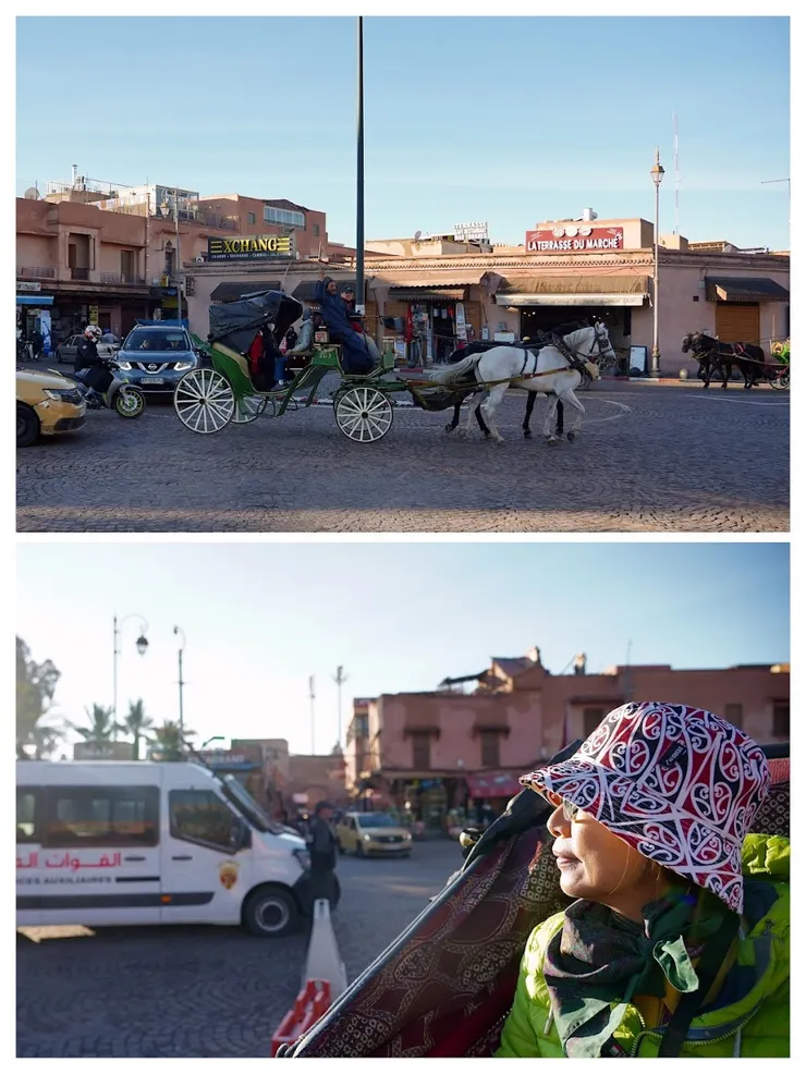 建築物牆面都是粉紅色