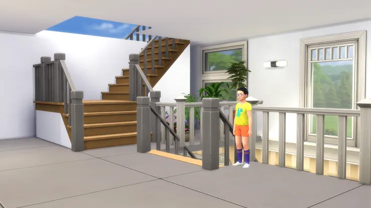 雖然只是樓梯位，但我都安裝大窗戶，樓梯和附近的空間也加寬了。有空位便不要弄得那麼窄，我要學校是光亮開揚的。