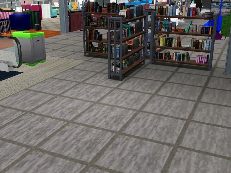 電動扶手梯對開的位置本來是空的，我設計了小說區。