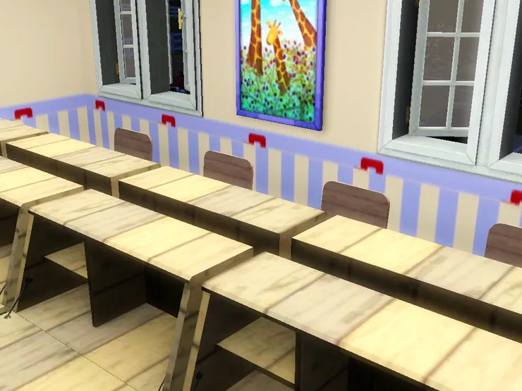 我盡量多放桌椅。