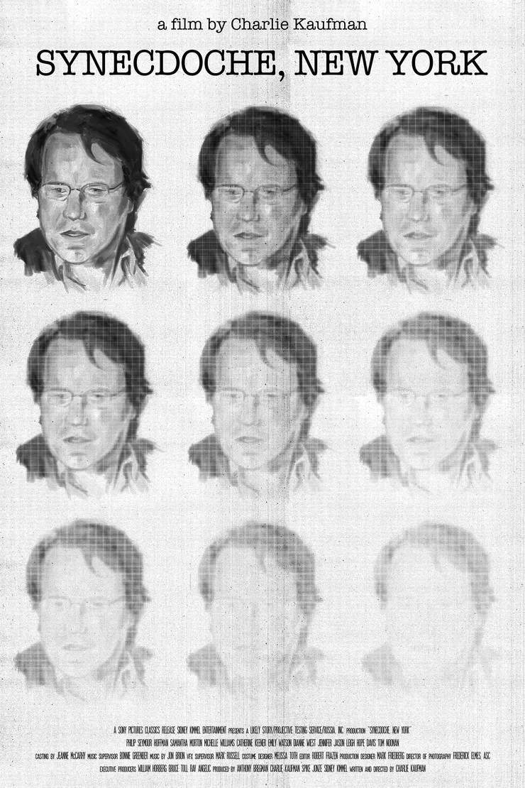 Movie poster, Photo Resource From: https://www.behance.net/gallery/51015173/Synecdoche-New-York-Movie-Posters?locale=zh_TW