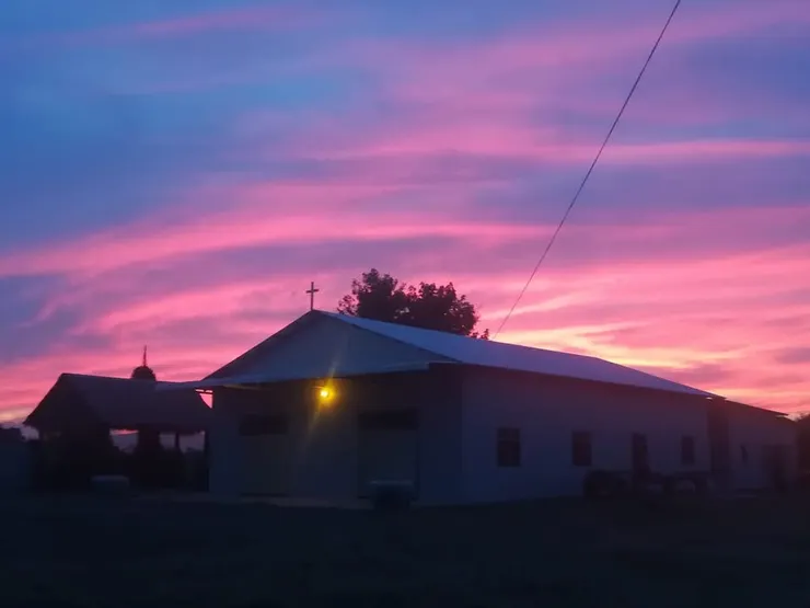 我用手機拍攝的鄉下教會