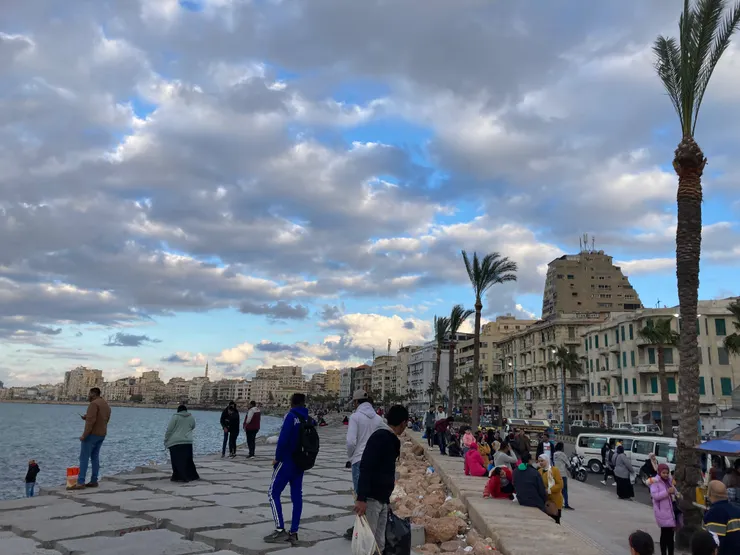 亞歷山大港海岸街景