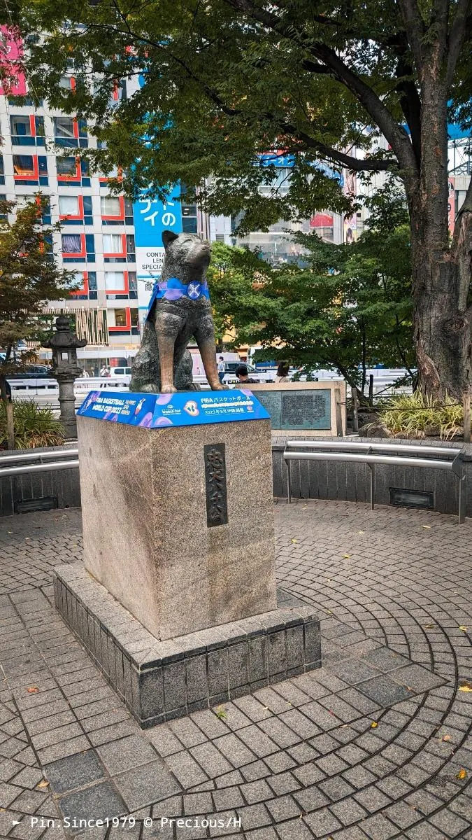 小八銅像果然在人群裡,而我竟能拍到清場畫面。