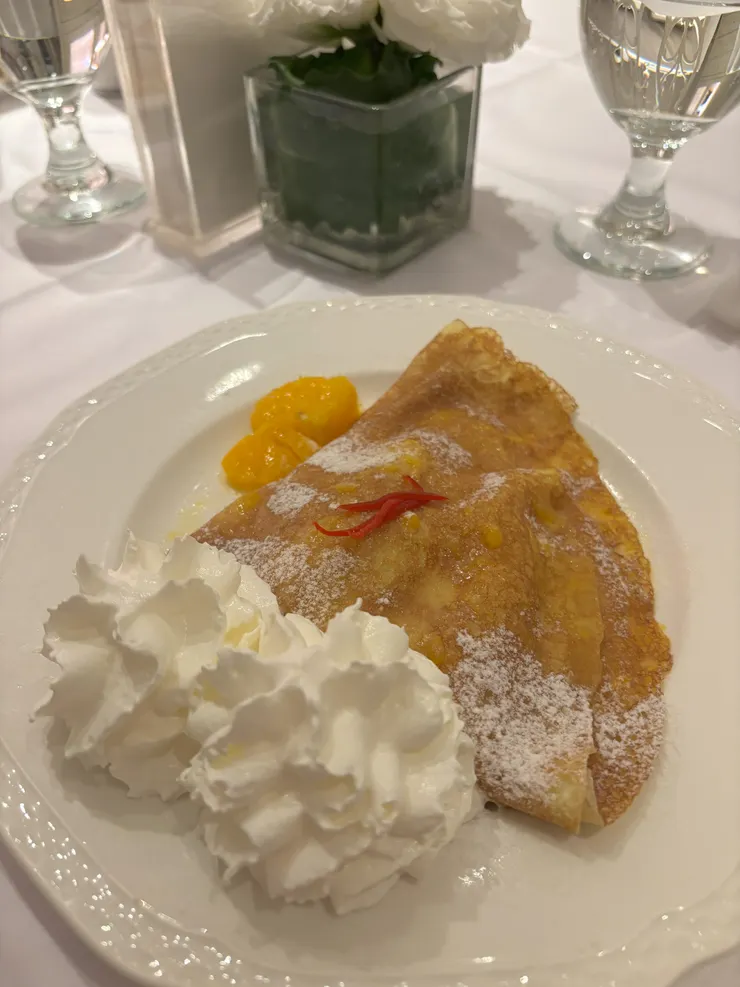 「香橙干邑薄餅」