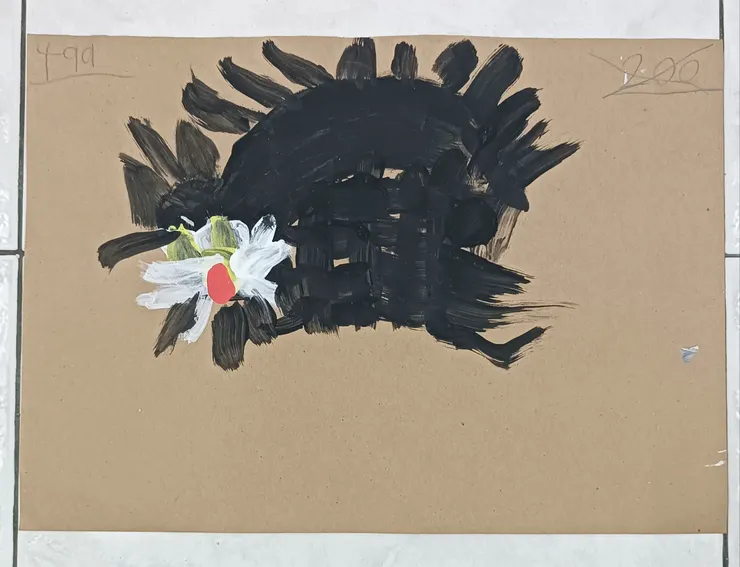 題目：被驚嚇的貓 （戰鬥值：499）