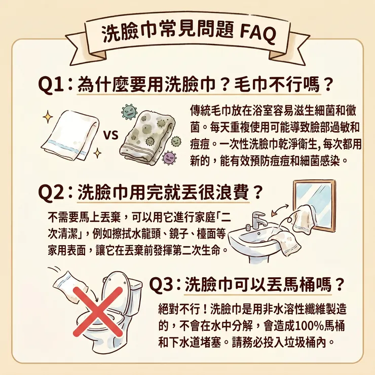 洗臉巾常見問題FAQ