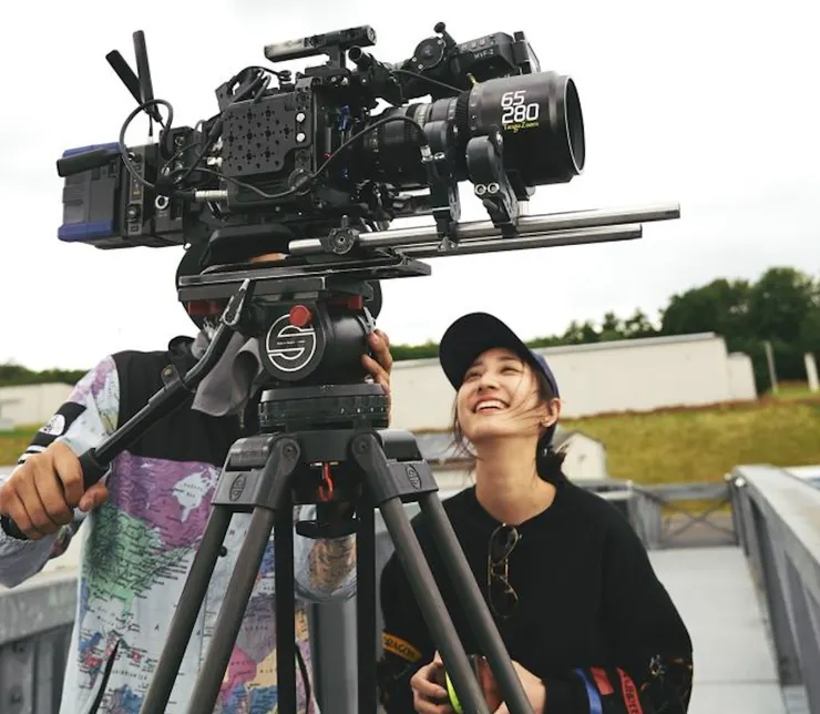 圖為我在倫敦影視工作幕後花絮照片