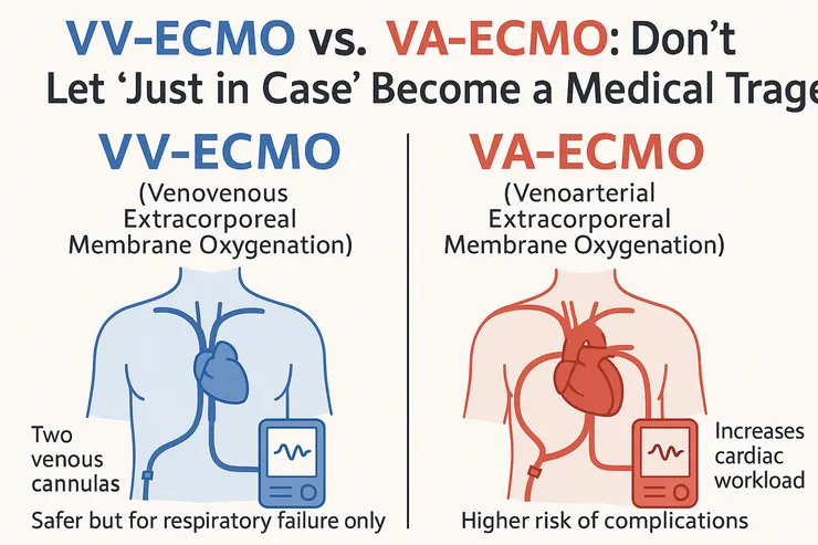 VV-ECMO 和 VA-ECMO 之比較