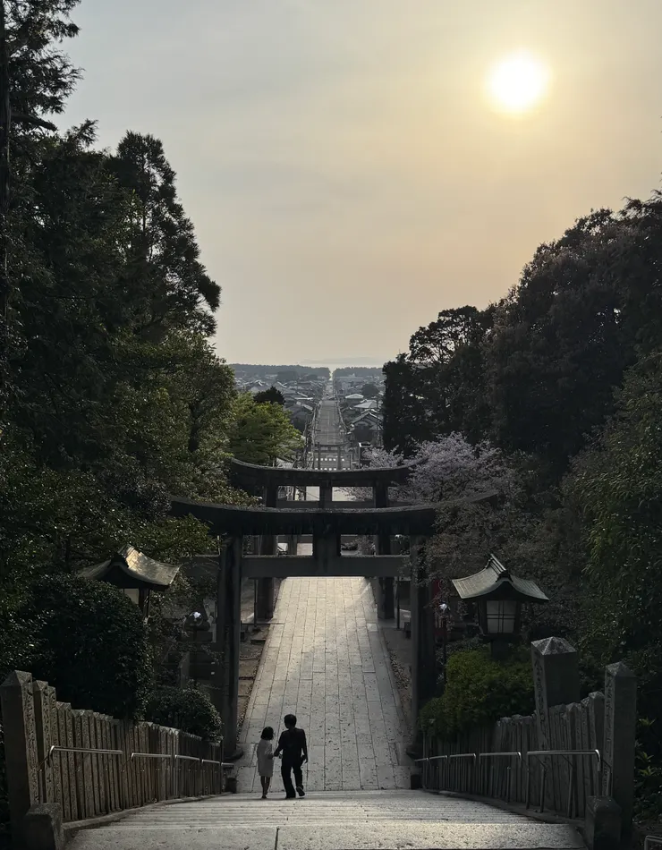 可以遠遠的看到海平面