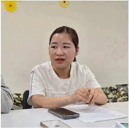 阿香分享自己在臺灣生活的故事 圖/中原大學服務學習中心 提供