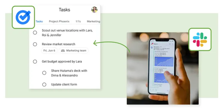 將 Slack 訊息自動加入待辦事項示意