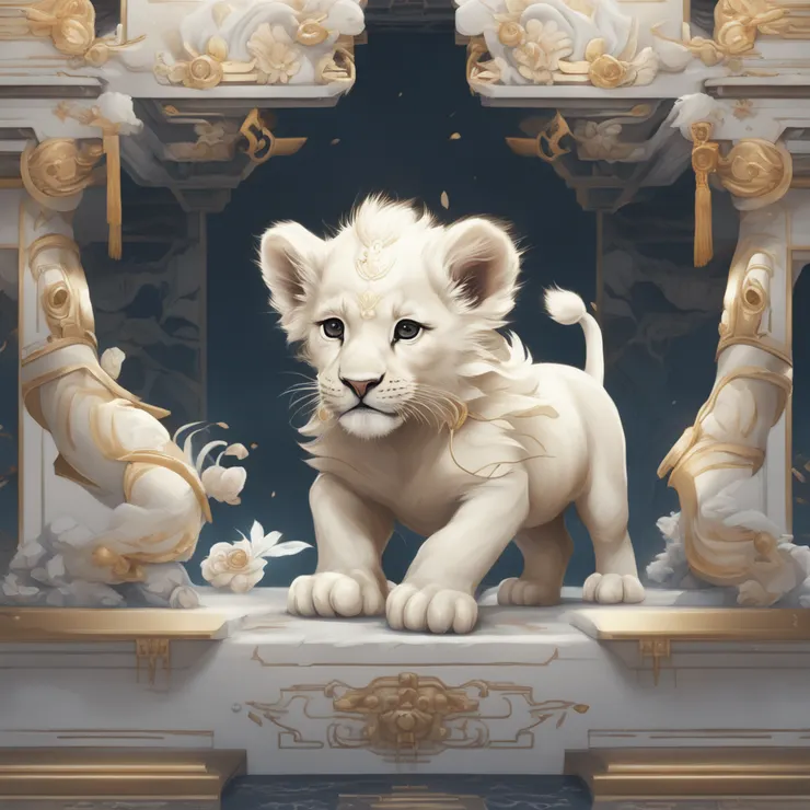 AI 畫個小諦聽---其實就是小白獅的外表