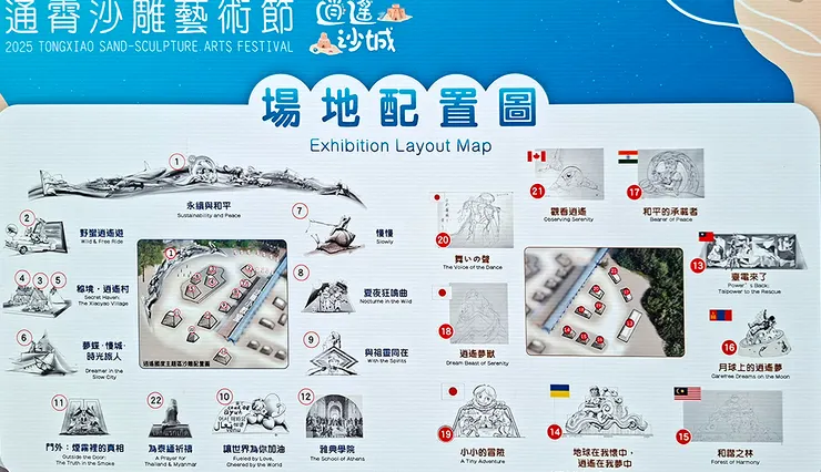 ▲2025苗栗「通霄沙雕藝術節」逍遙沙城/圖片來源：Betty's Jump Diary